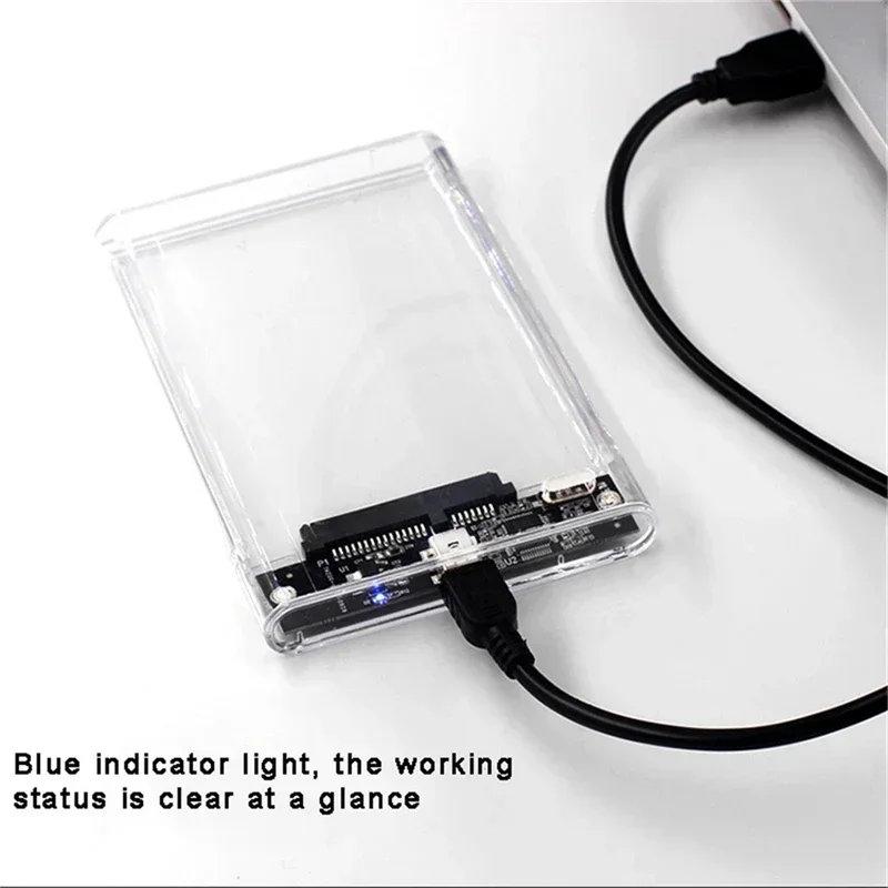 Portable Ssd Enclosure - Case esterno trasparente per HDD da