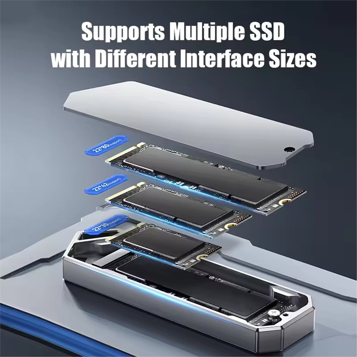 Portable Ssd Enclosure - SWXF Adattatore per SSD M.2 NVMe,
