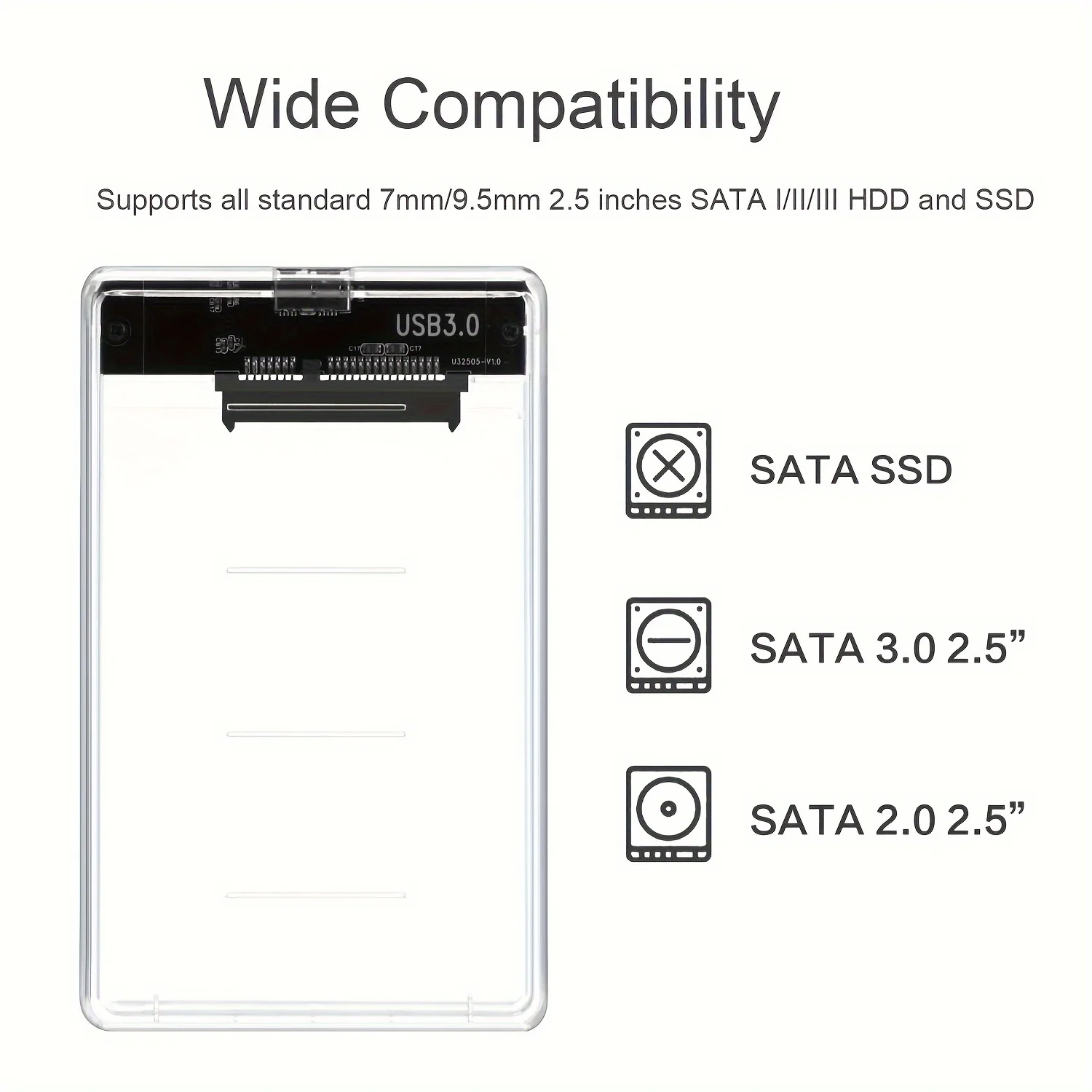 Custodia trasparente per HDD,  - Portable Ssd Enclosure recensione e prezzo