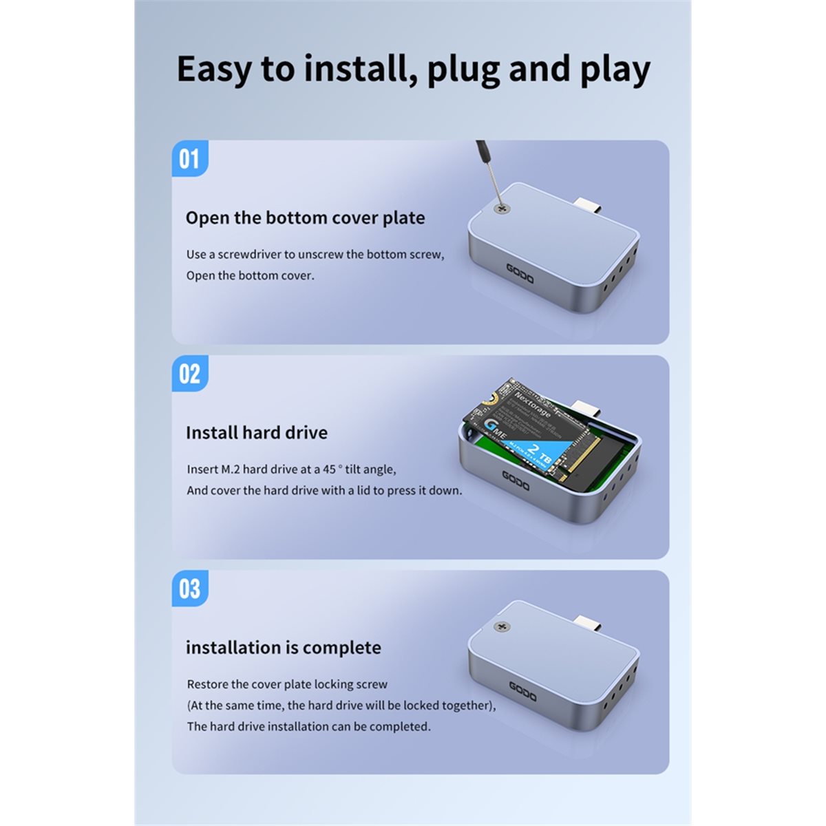 SWXF 2230 Enclosure USB Type-C - Portable Ssd Enclosure recensione e prezzo